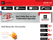 Tablet Screenshot of mbeparramatta.com.au